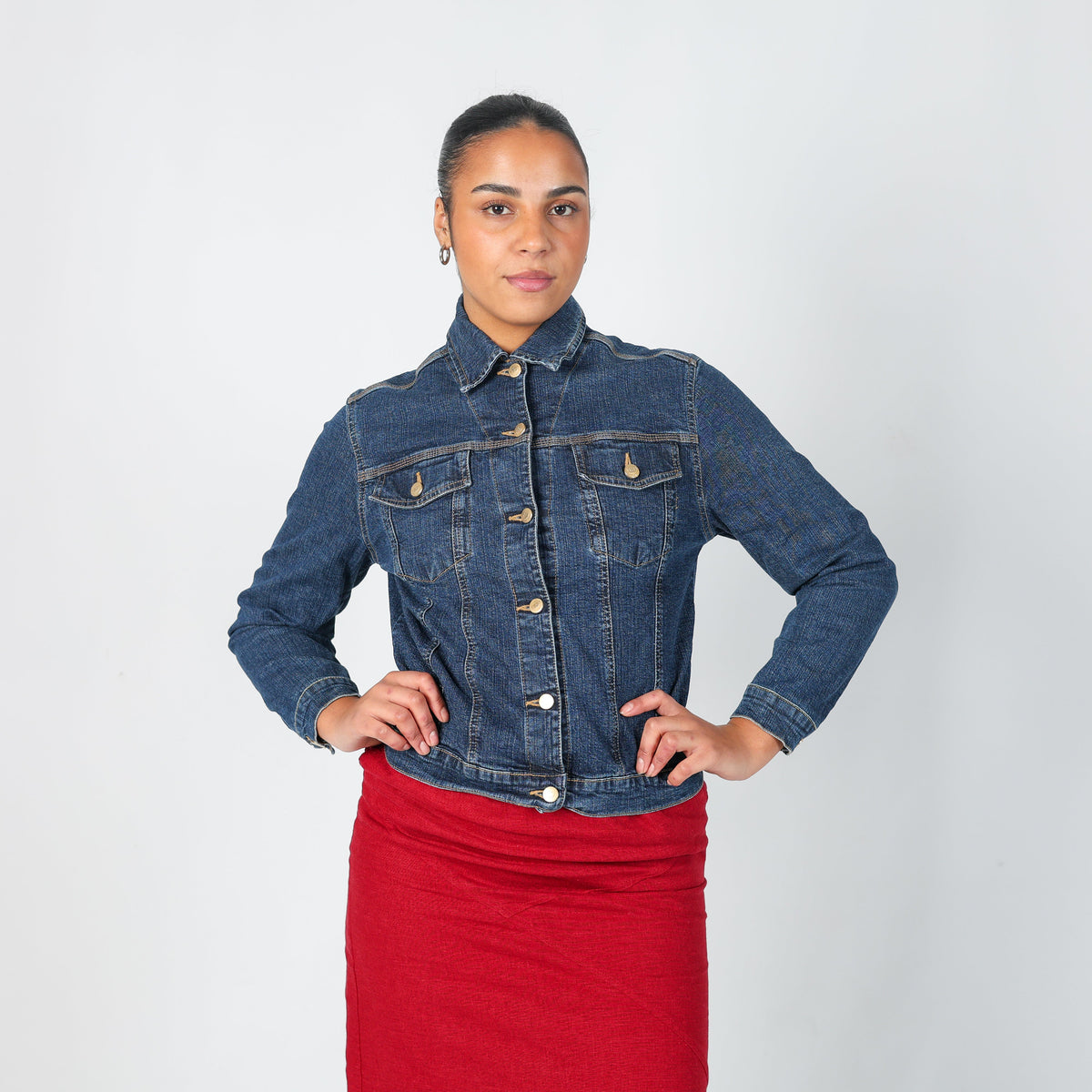 Blue Y2K MCM Denim Jacket (M)