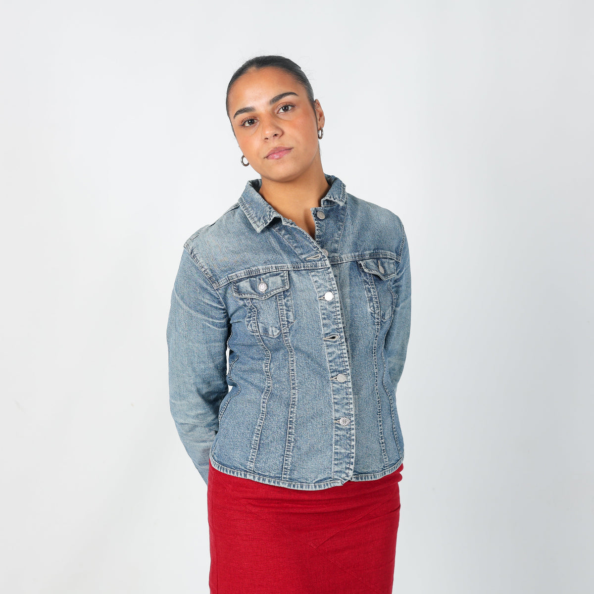 Light Blue Y2K Chico's Denim Jacket (M)