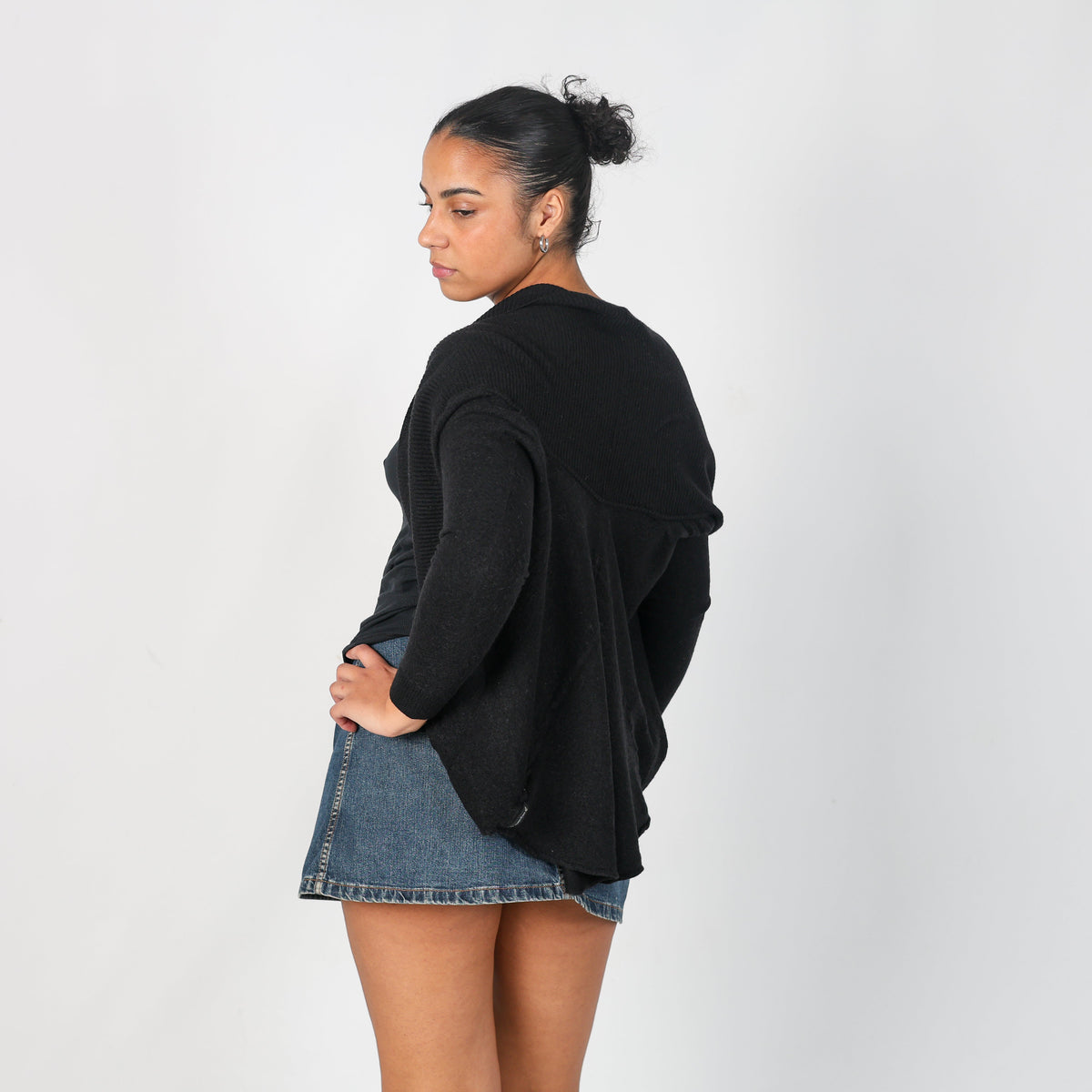 Black Y2K Armani Jeans Cardigan (M)