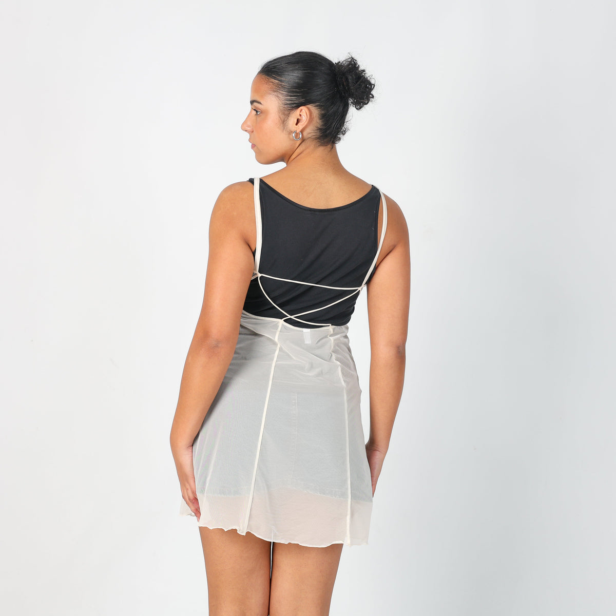 Cream Y2K Made in Italy Slip Dress (S)
