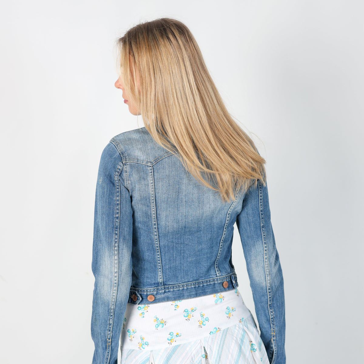 Blue Y2K Denim Jacket (S)