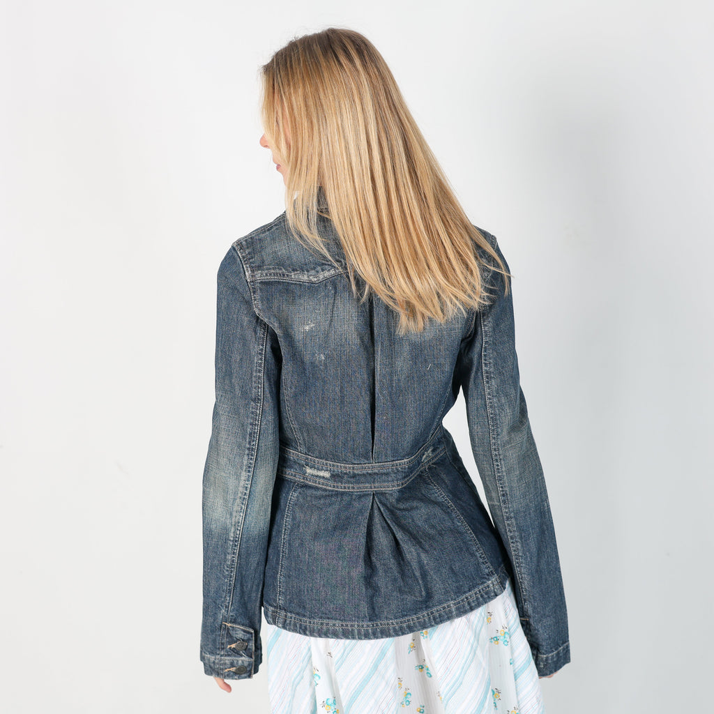 Blue Y2K Killer Loop Denim Jacket (M)