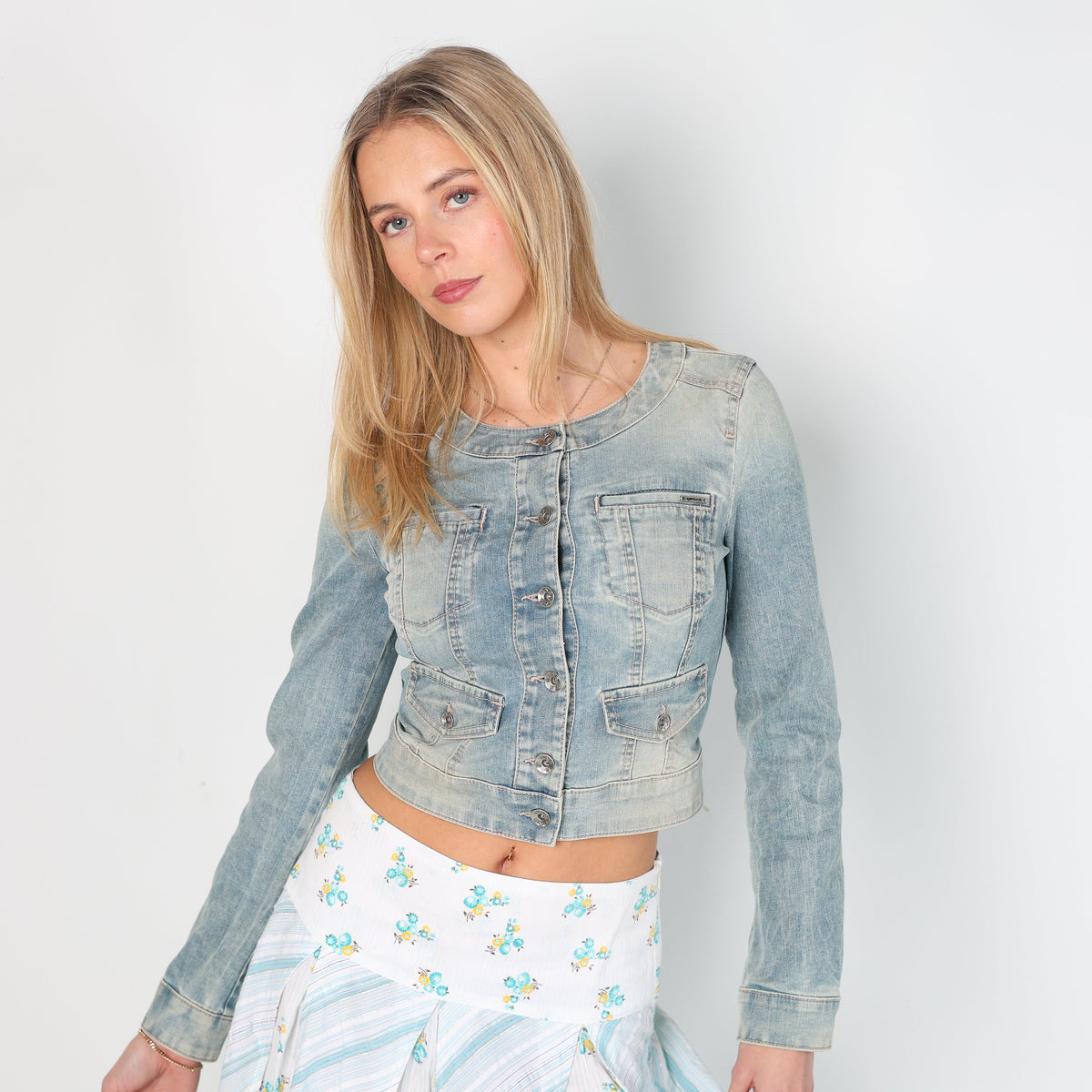 Blue Y2K GAS Denim Jacket (S)