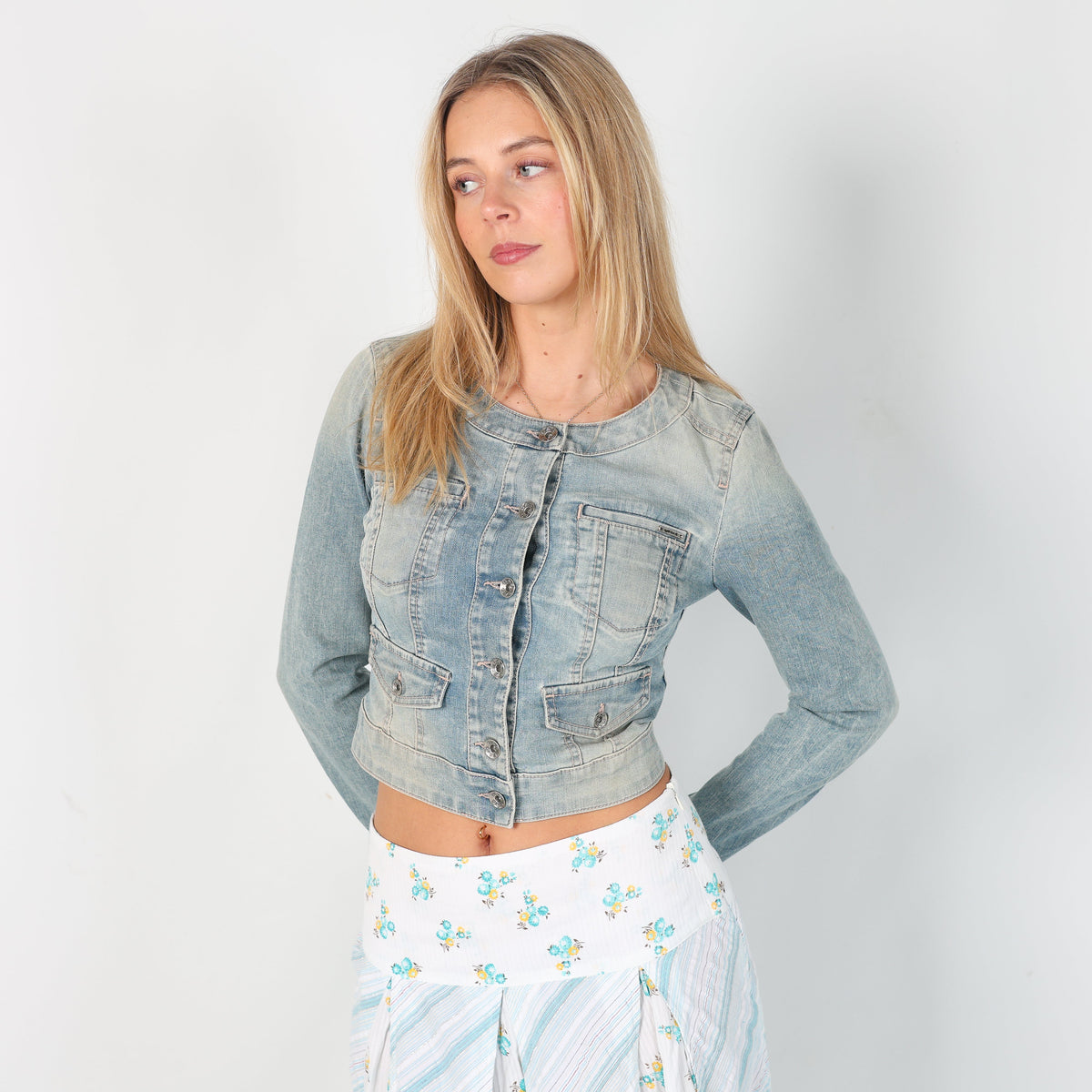 Blue Y2K GAS Denim Jacket (S)