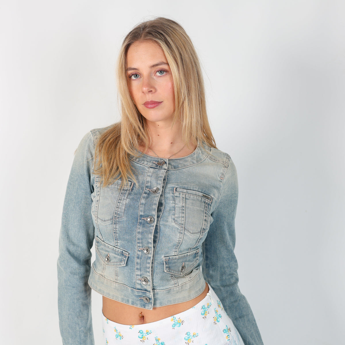 Blue Y2K GAS Denim Jacket (S)