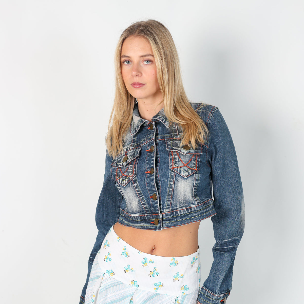 Blue Y2K Luo Di Denim Jacket (M)