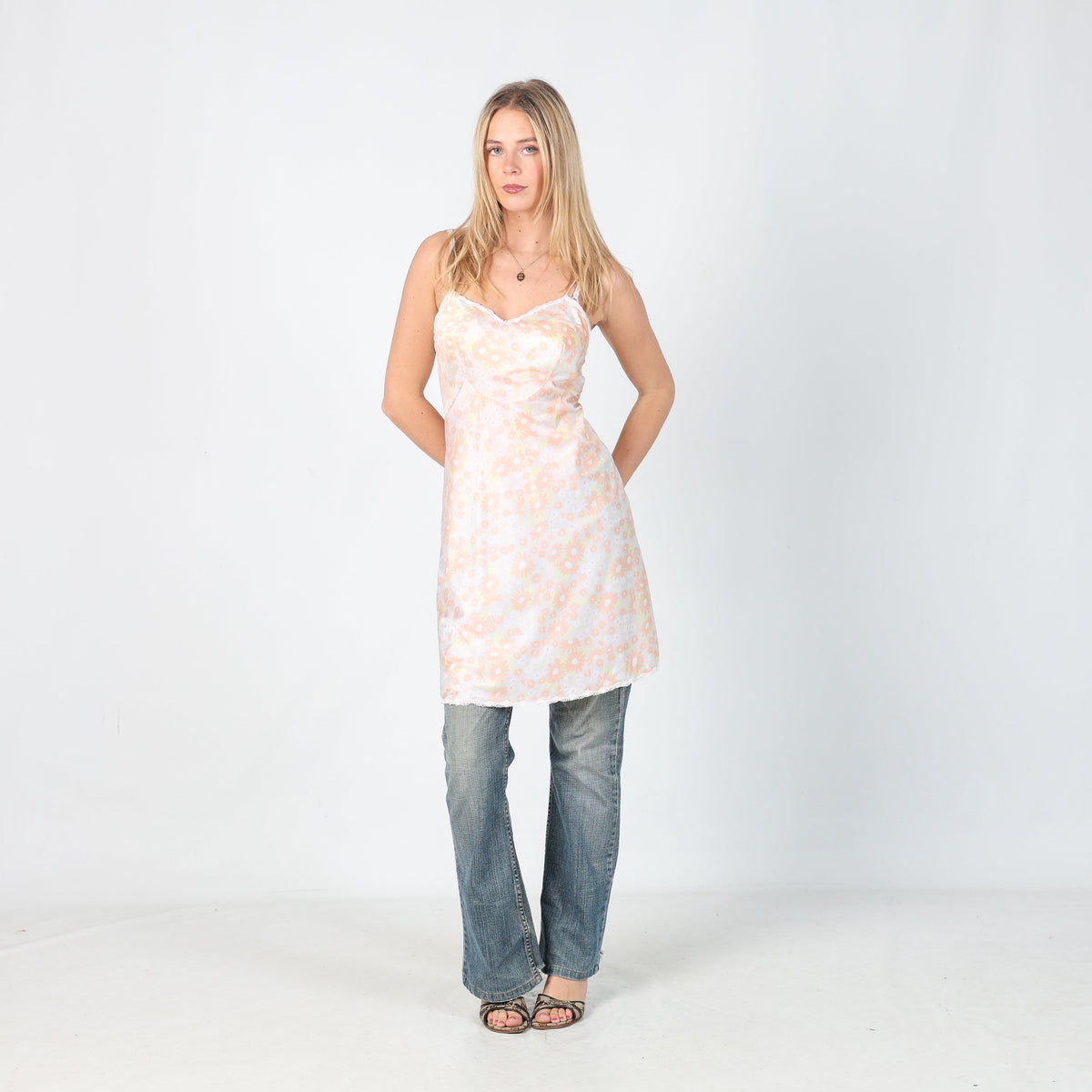 Peach Y2K Di Liliana Rubechini Slip Dress (S)