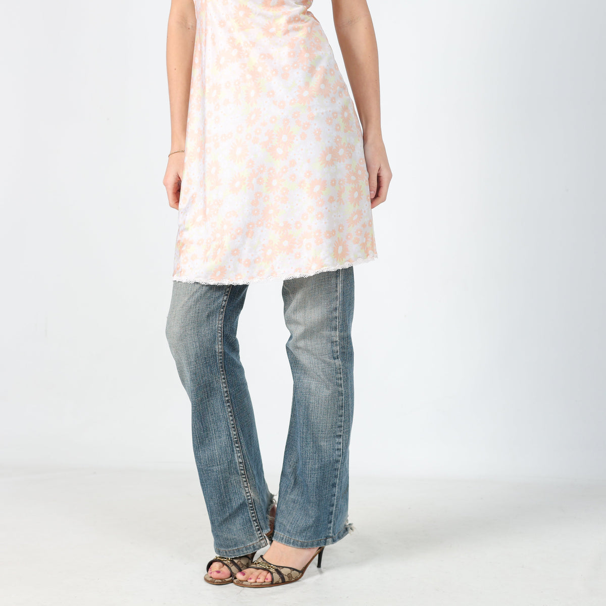 Peach Y2K Di Liliana Rubechini Slip Dress (S)