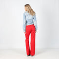 Red 90s Woven Trousers (S)