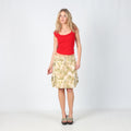 Khaki Green Y2K Esprit Woven Mini Skirt (M)