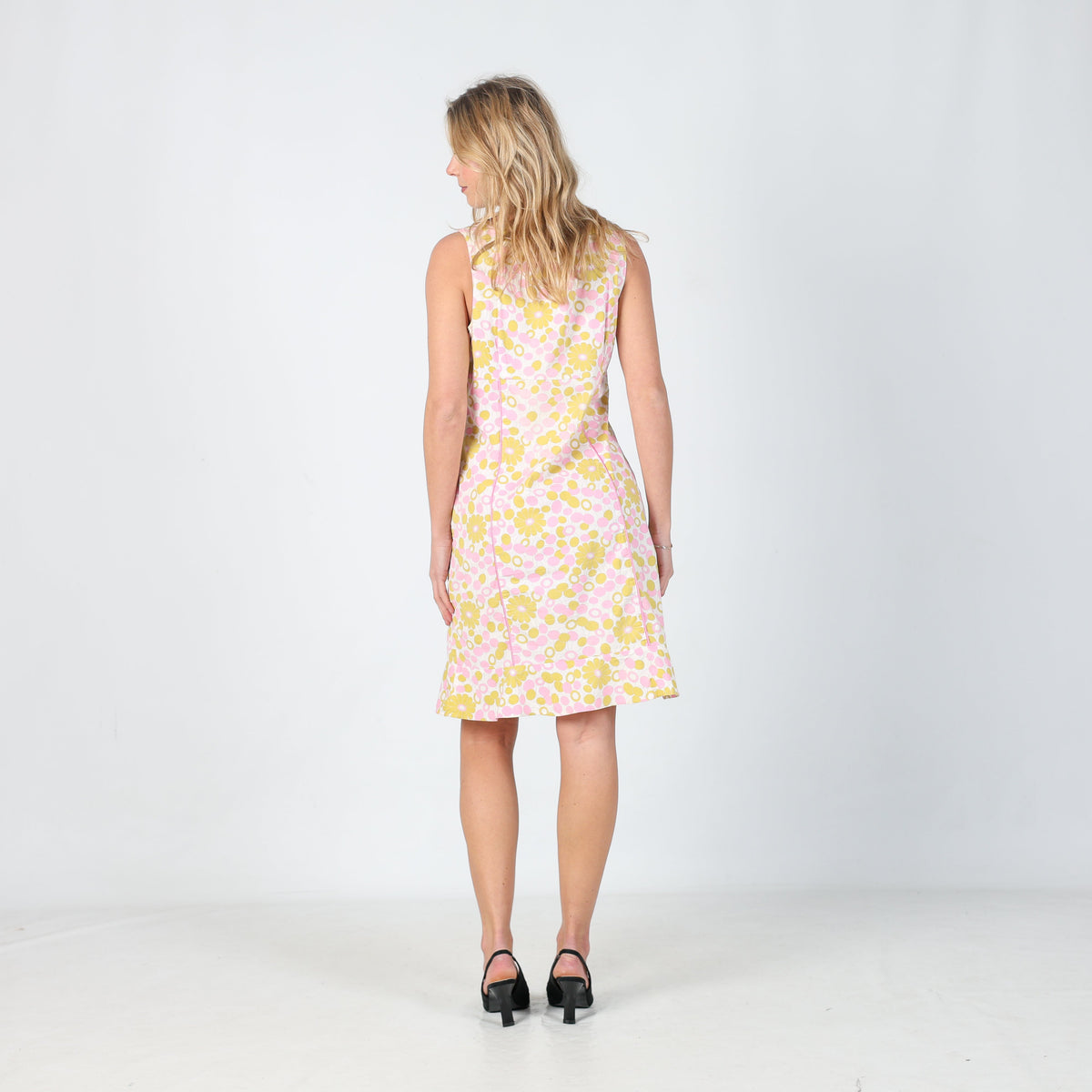 Baby Pink Y2K Max&Co. Woven Midi Dress (M)