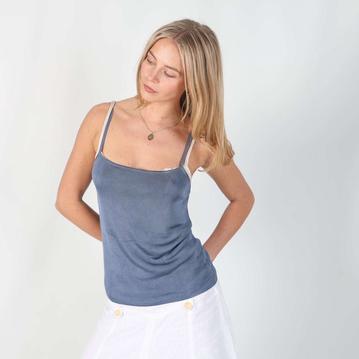 Blue 90s Max&Co. Cami (L)