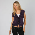 Purple Y2K Trussardi Knitted Jumper (M)