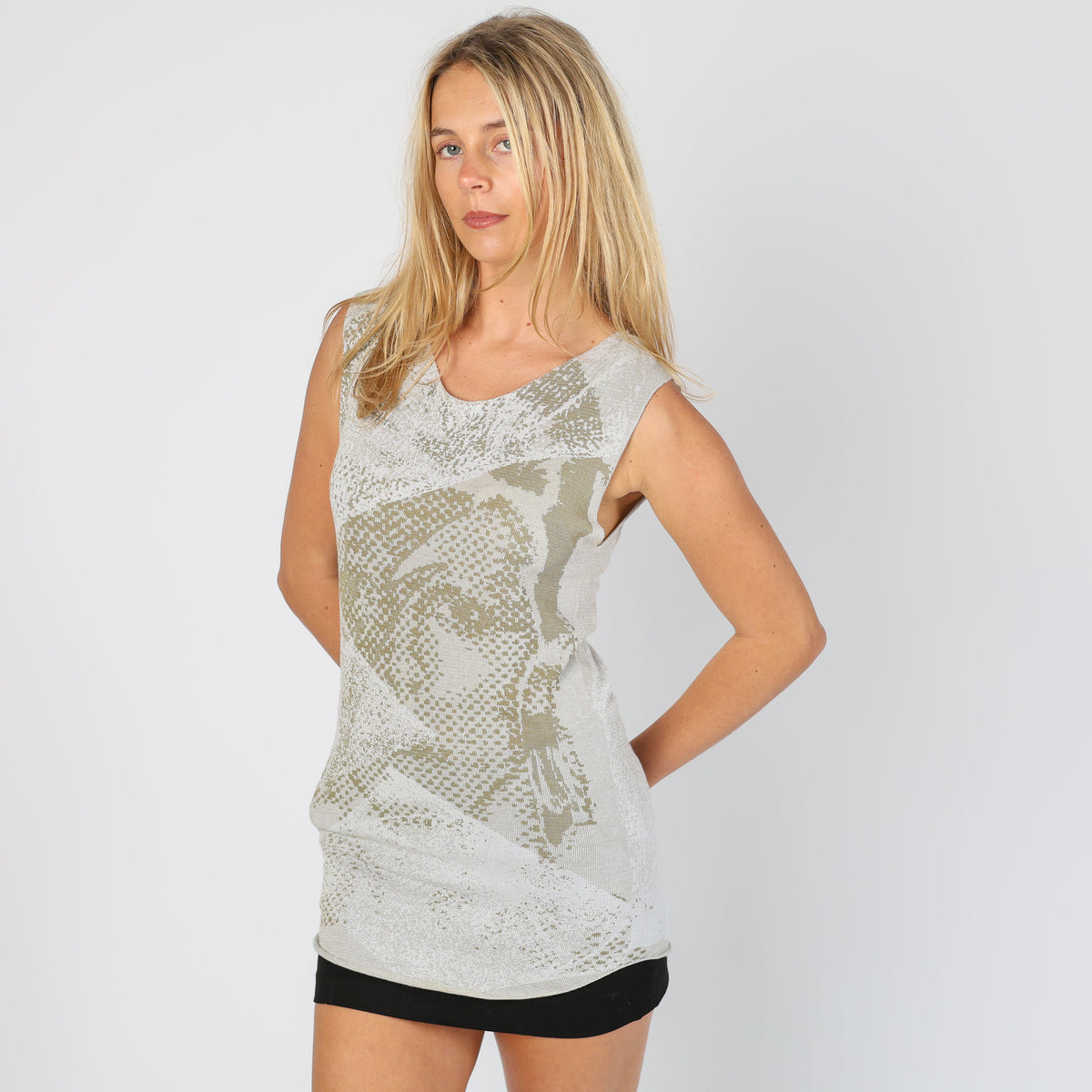 Beige Y2K Made in Italy Cami (S)