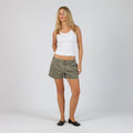 Dark Green Y2K Guess Jeans Woven Shorts (S)