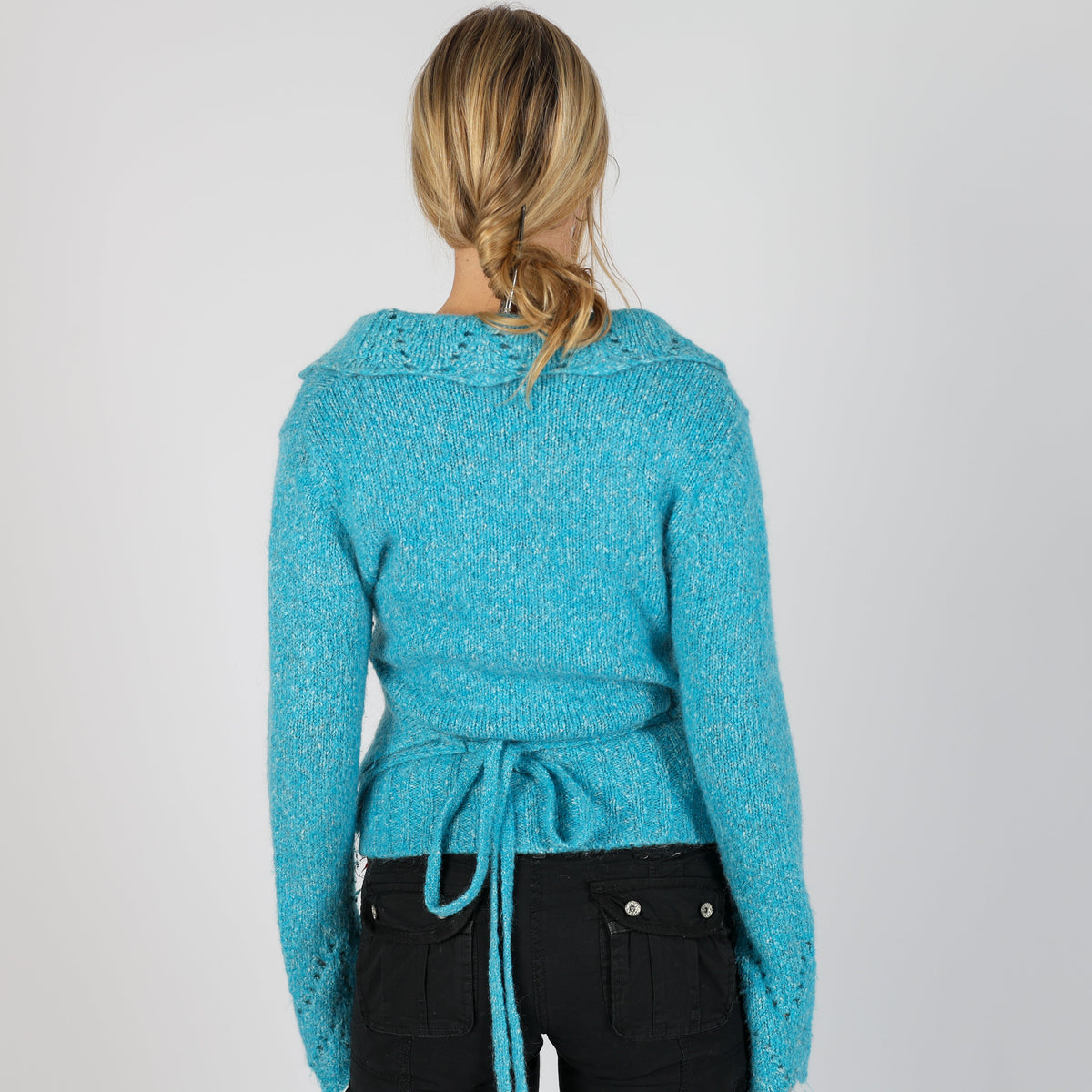 Blue Y2K Max&Jenny Knitted Jumper (M)