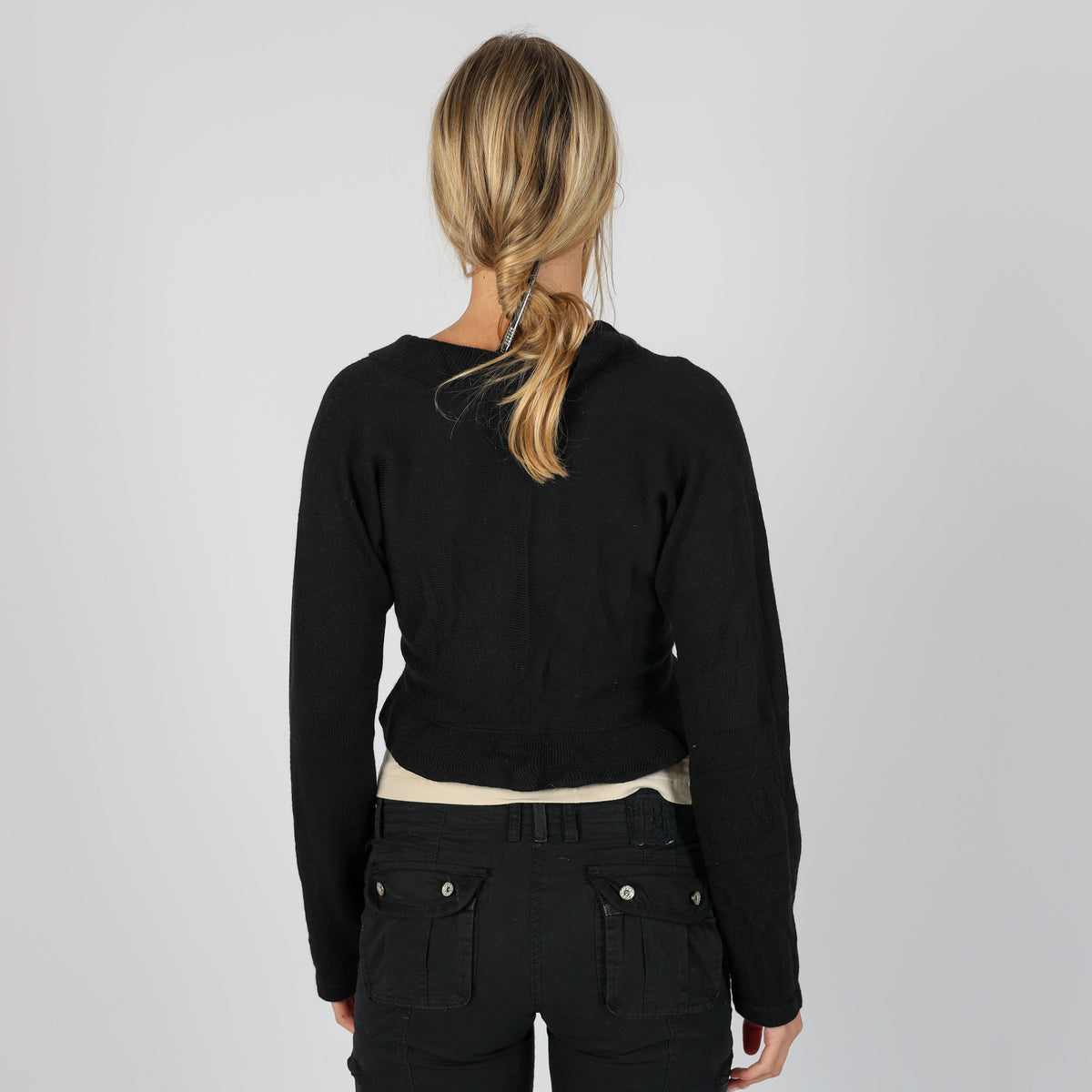 Black Y2K Luisa Spagnoli Knitted Jumper (S)