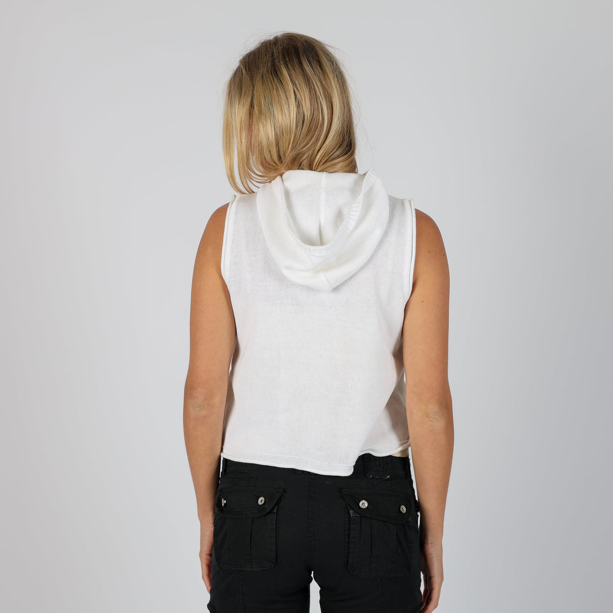 Ivory Y2K Made in Italy Knitted Top (S)