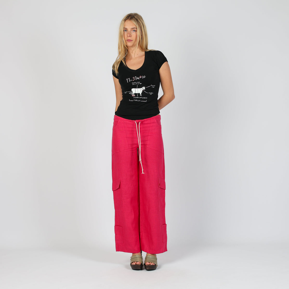 Pink Y2K Paolo Sperti Casual Trousers (S)