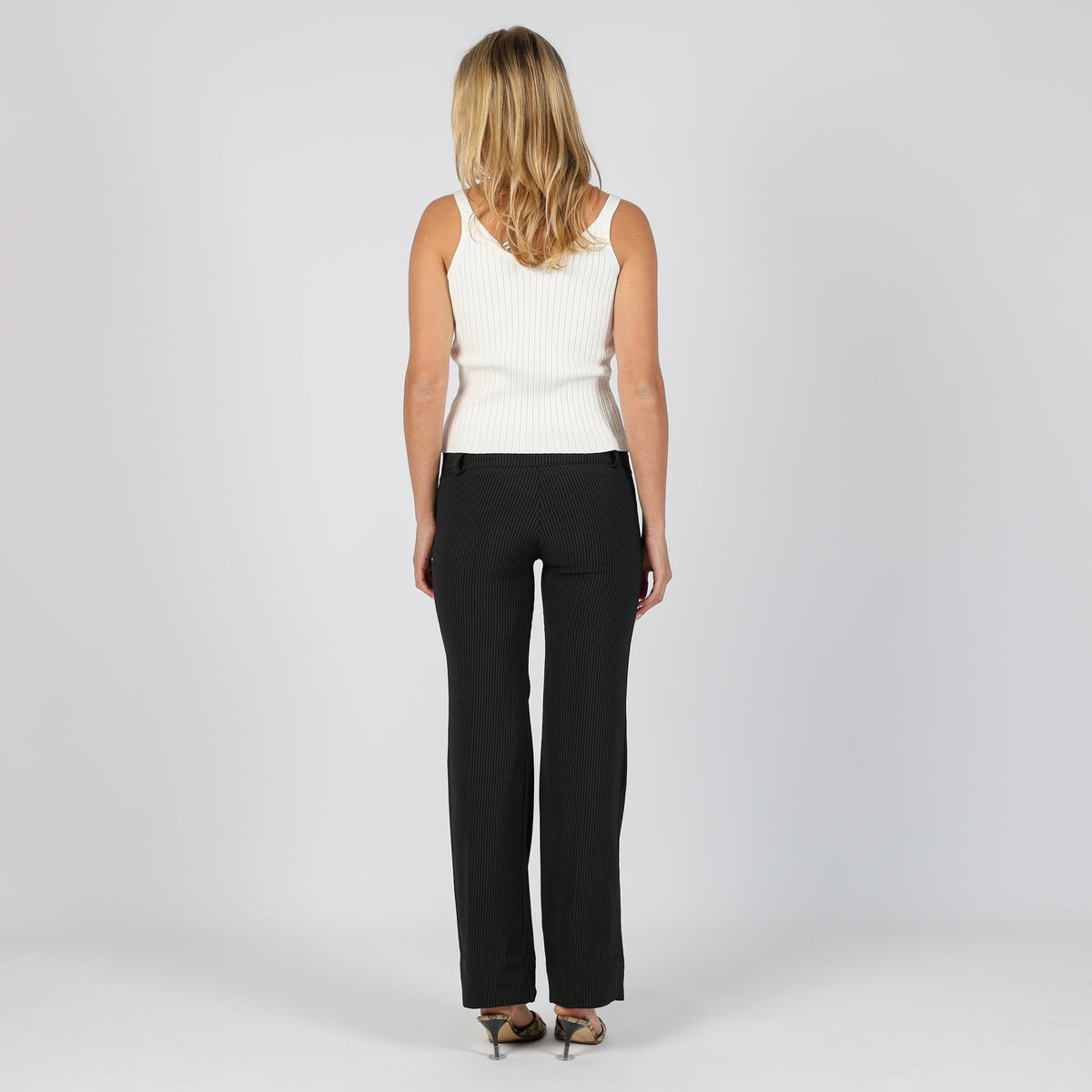 Black Y2K Formal Trousers (XS)