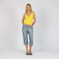 Light Blue Y2K You 3/4 Jeans (M)