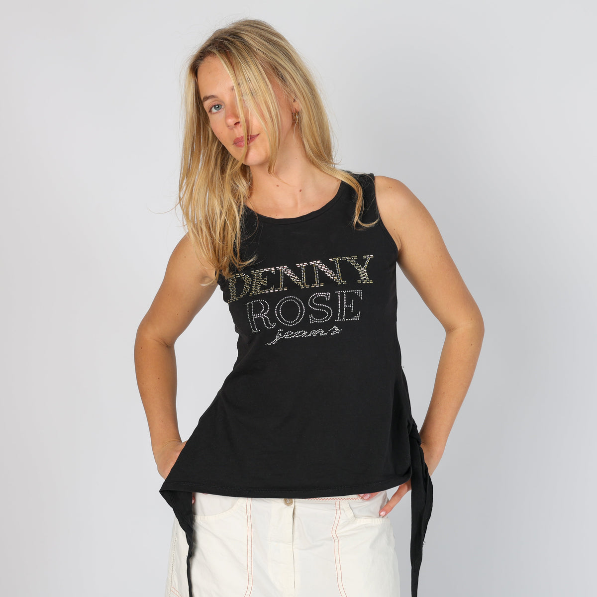 Black Y2K Denny Rose Cami (XS)
