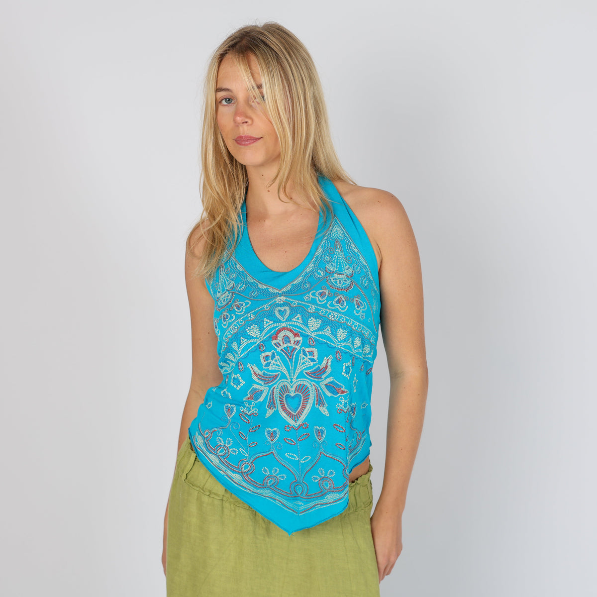 Blue Y2K Piaza Italia Cami (XS)