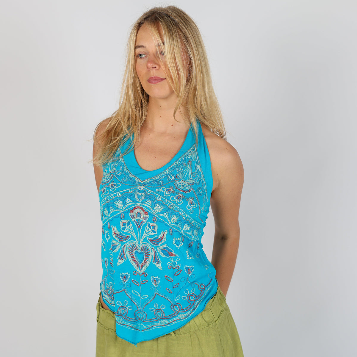 Blue Y2K Piaza Italia Cami (XS)