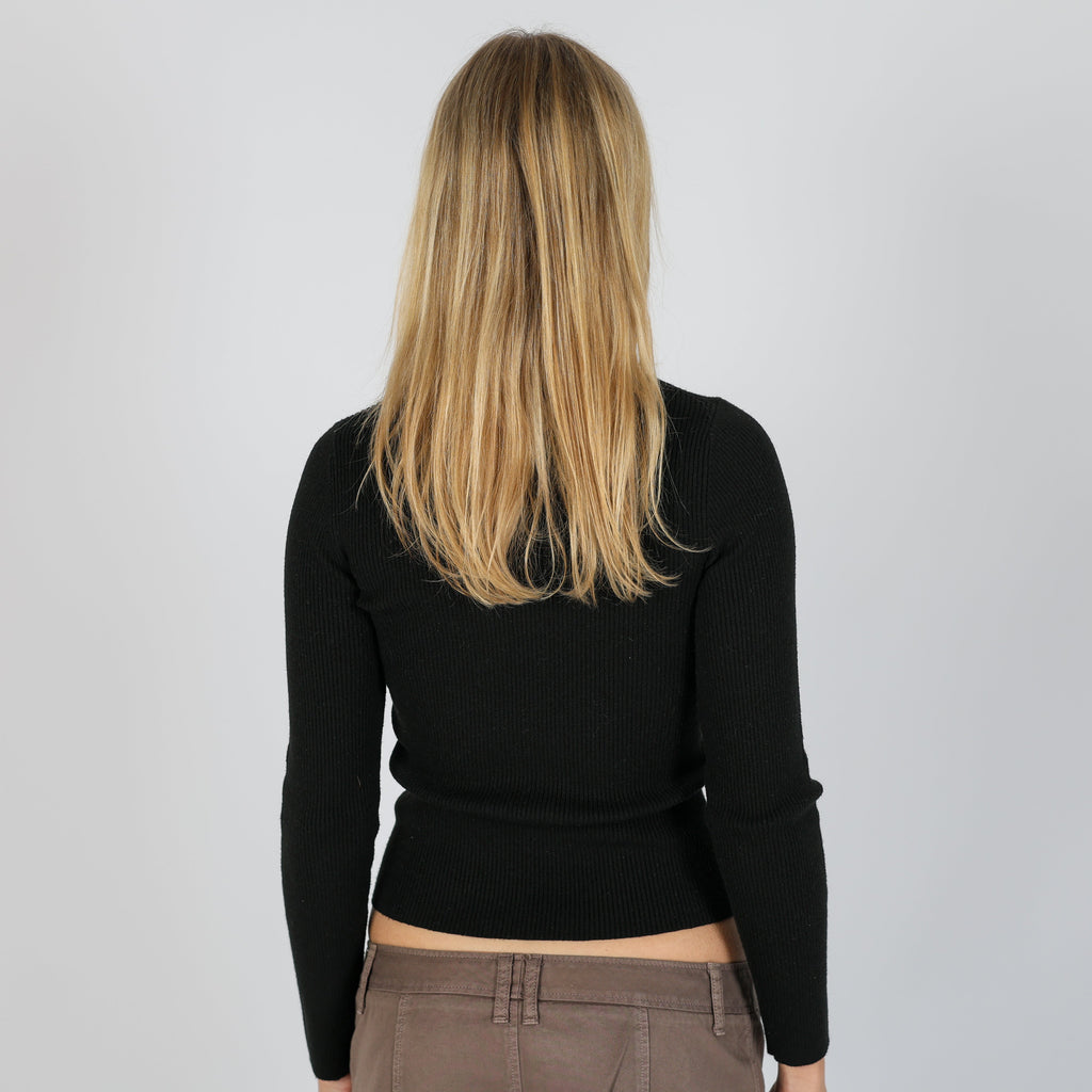 Black Y2K Levi's Knitted Top (XS)