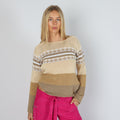 Bronze Y2K Elisa Immagine Knitted Jumper (M)