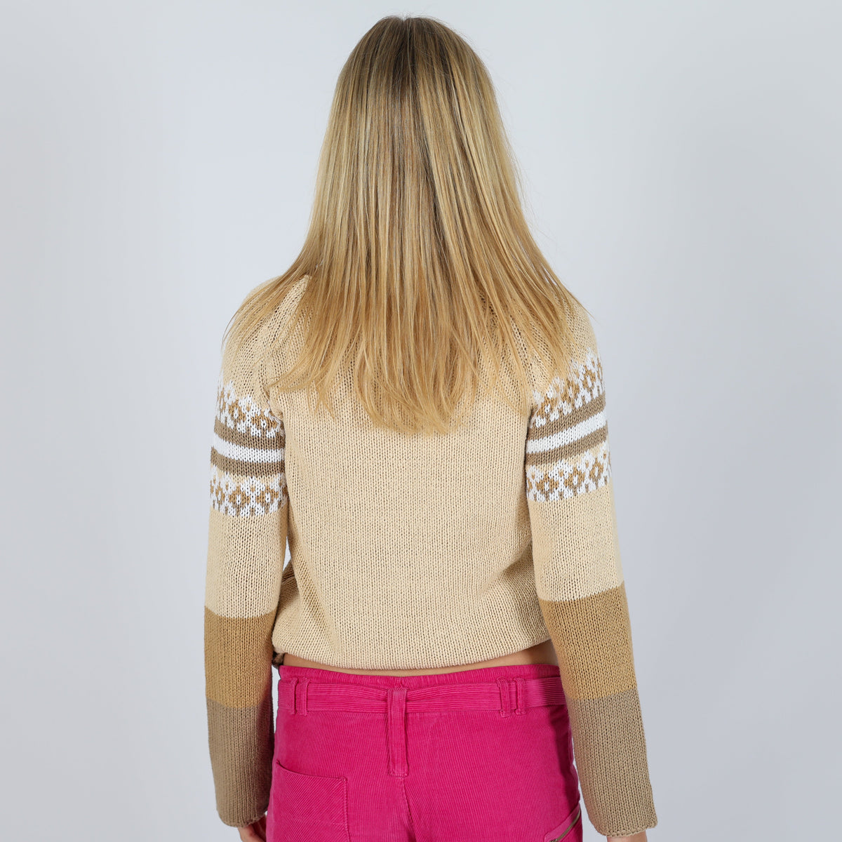 Bronze Y2K Elisa Immagine Knitted Jumper (M)