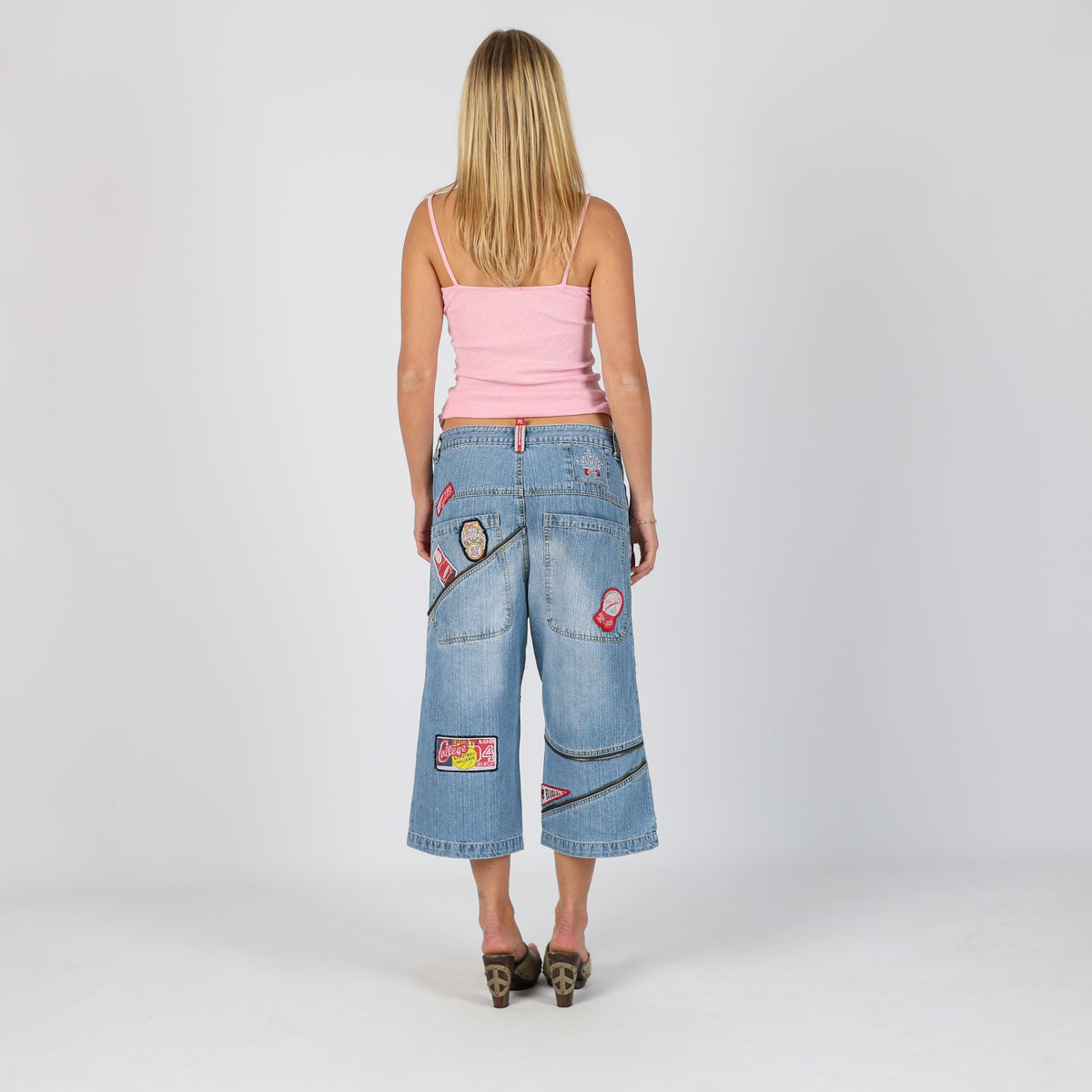 Light Blue Y2K Eurgiulio Denim Shorts (S)