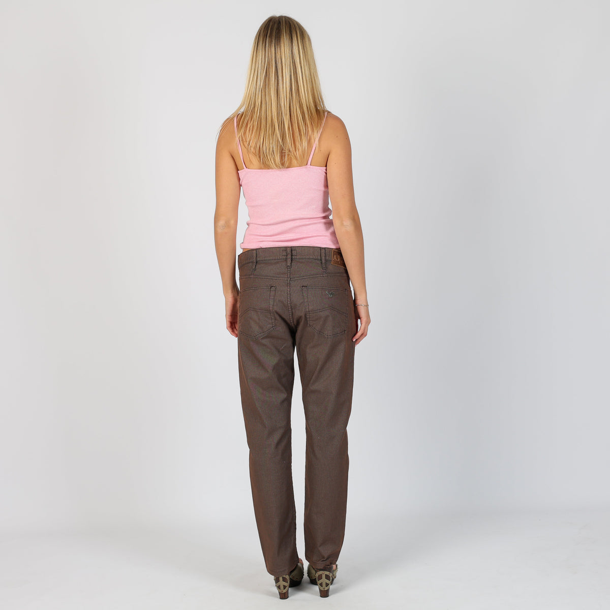Brown Y2K Armani Jeans Straight Jeans (M)