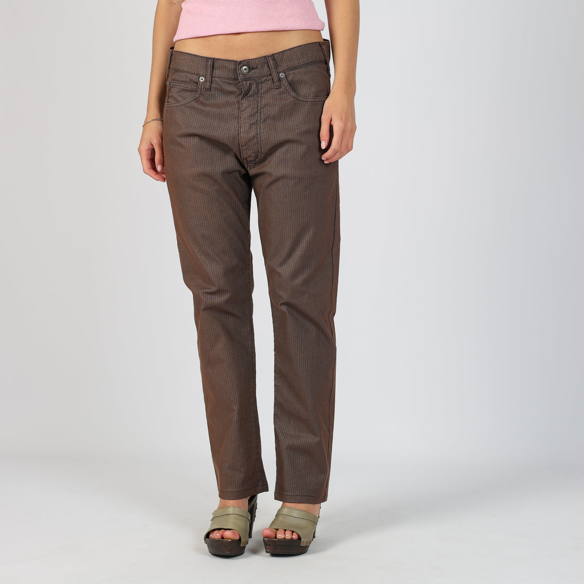 Brown Y2K Armani Jeans Straight Jeans (M)