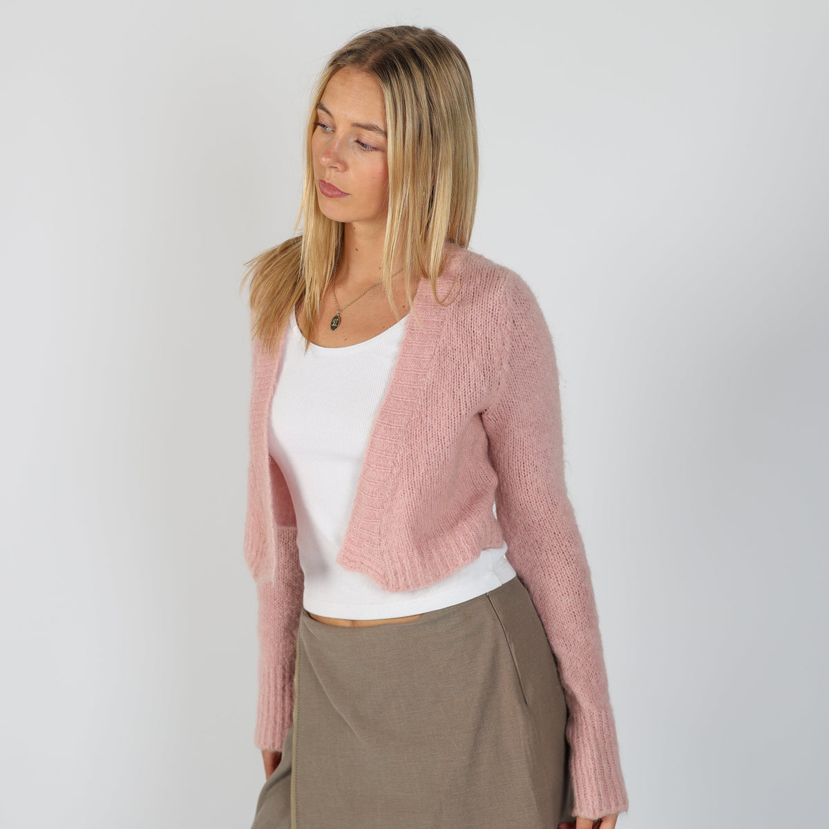 Baby Pink Y2K King Kong Knitted Jumper (S)