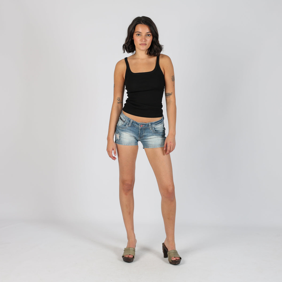 Light Blue Y2K Yes Zee Denim Shorts (XS)