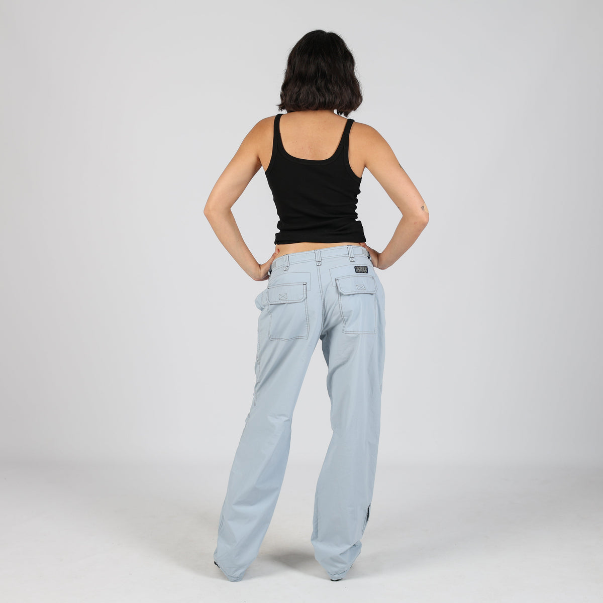 Light Blue Y2K WPM Cargo Pants (S)