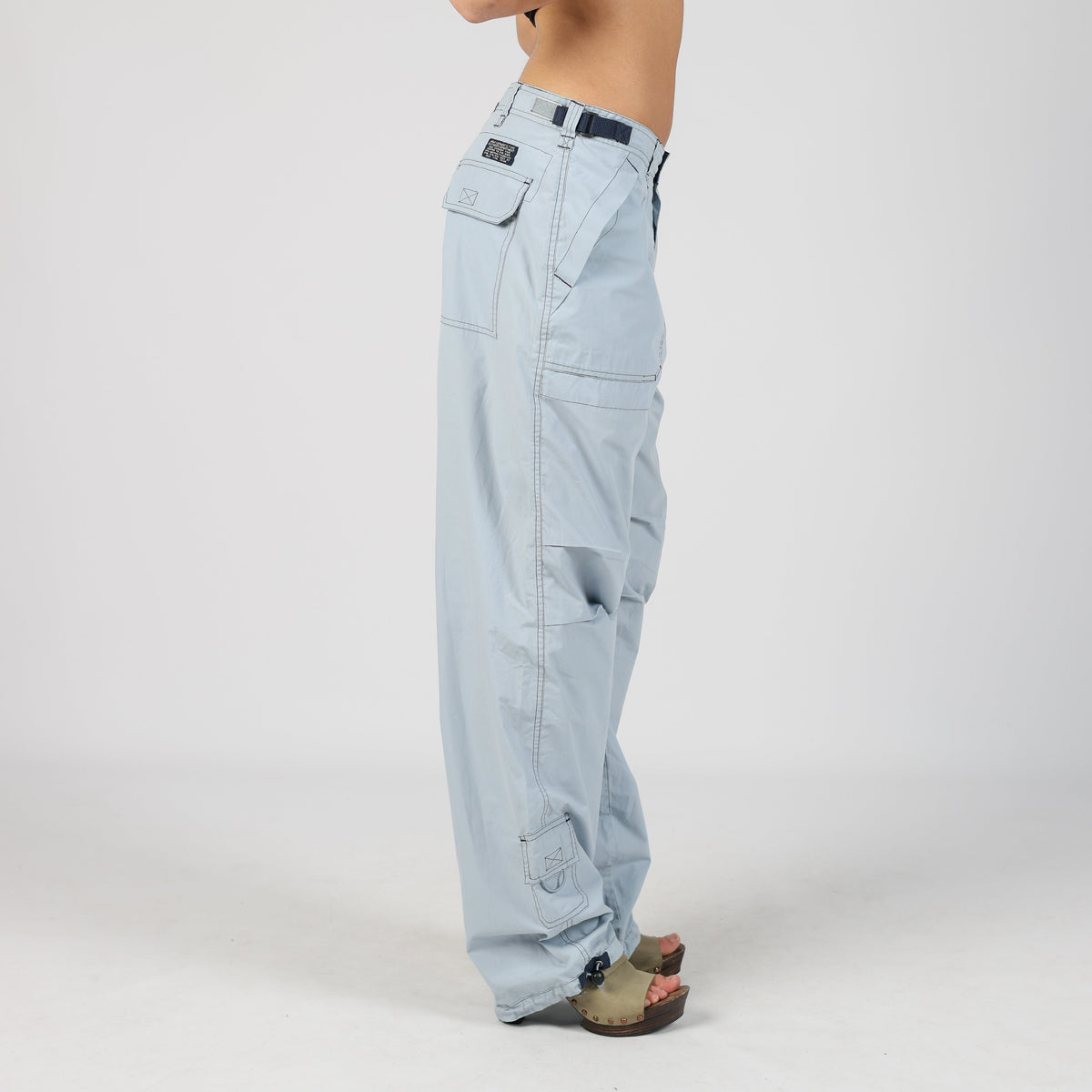 Light Blue Y2K WPM Cargo Pants (S)