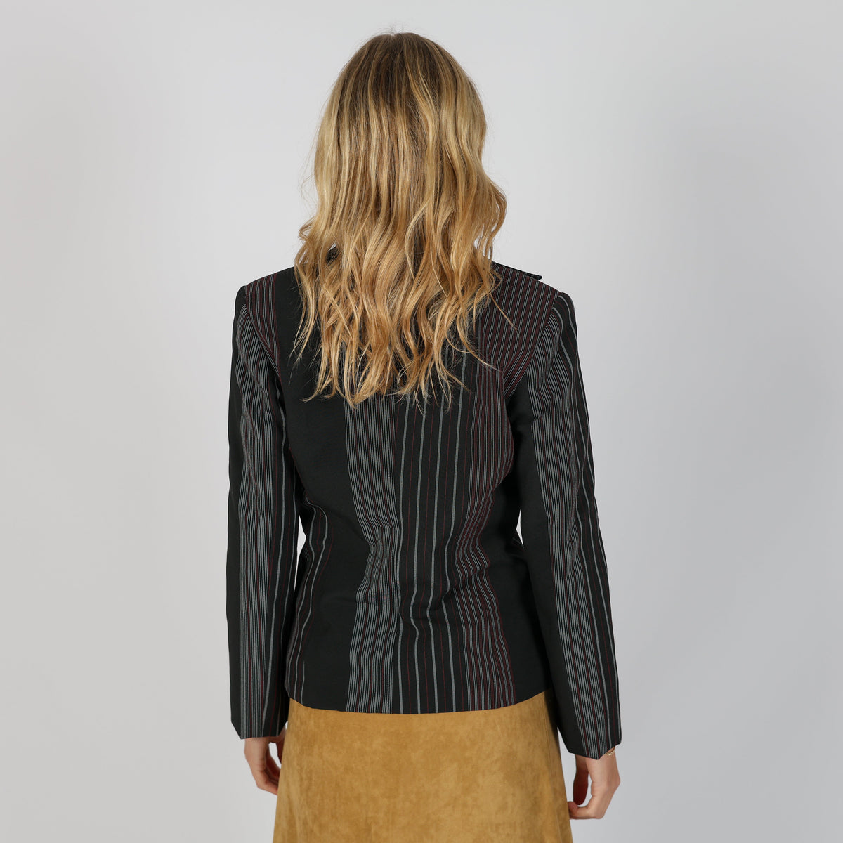 Black Y2K Clockhouse Blazer Stripe (S)