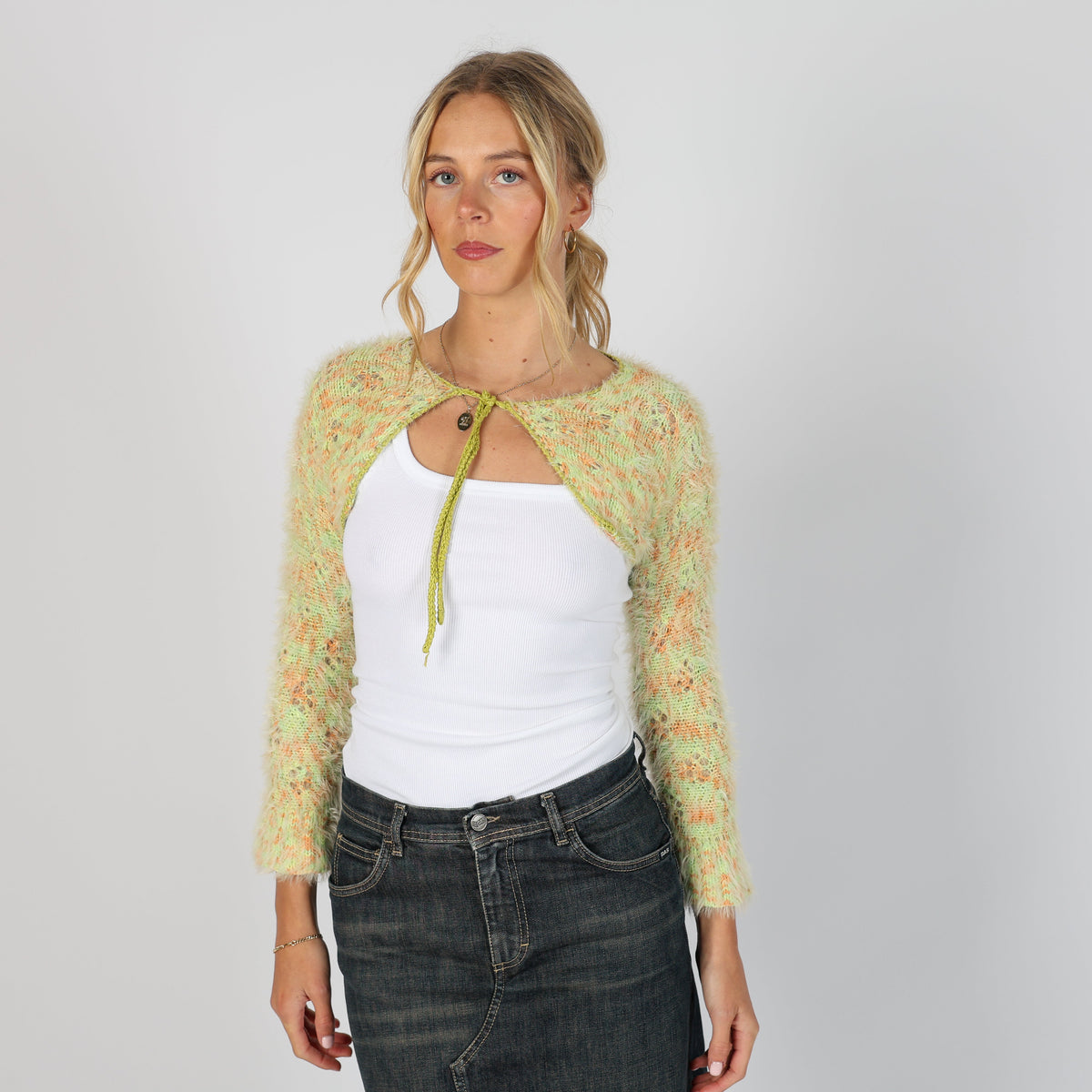 Light Green Y2K Cardigan (S)