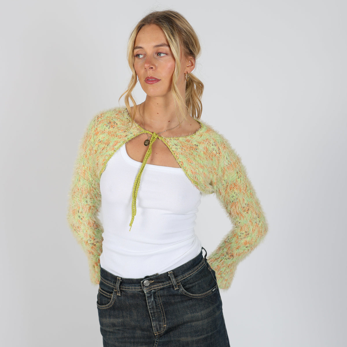 Light Green Y2K Cardigan (S)
