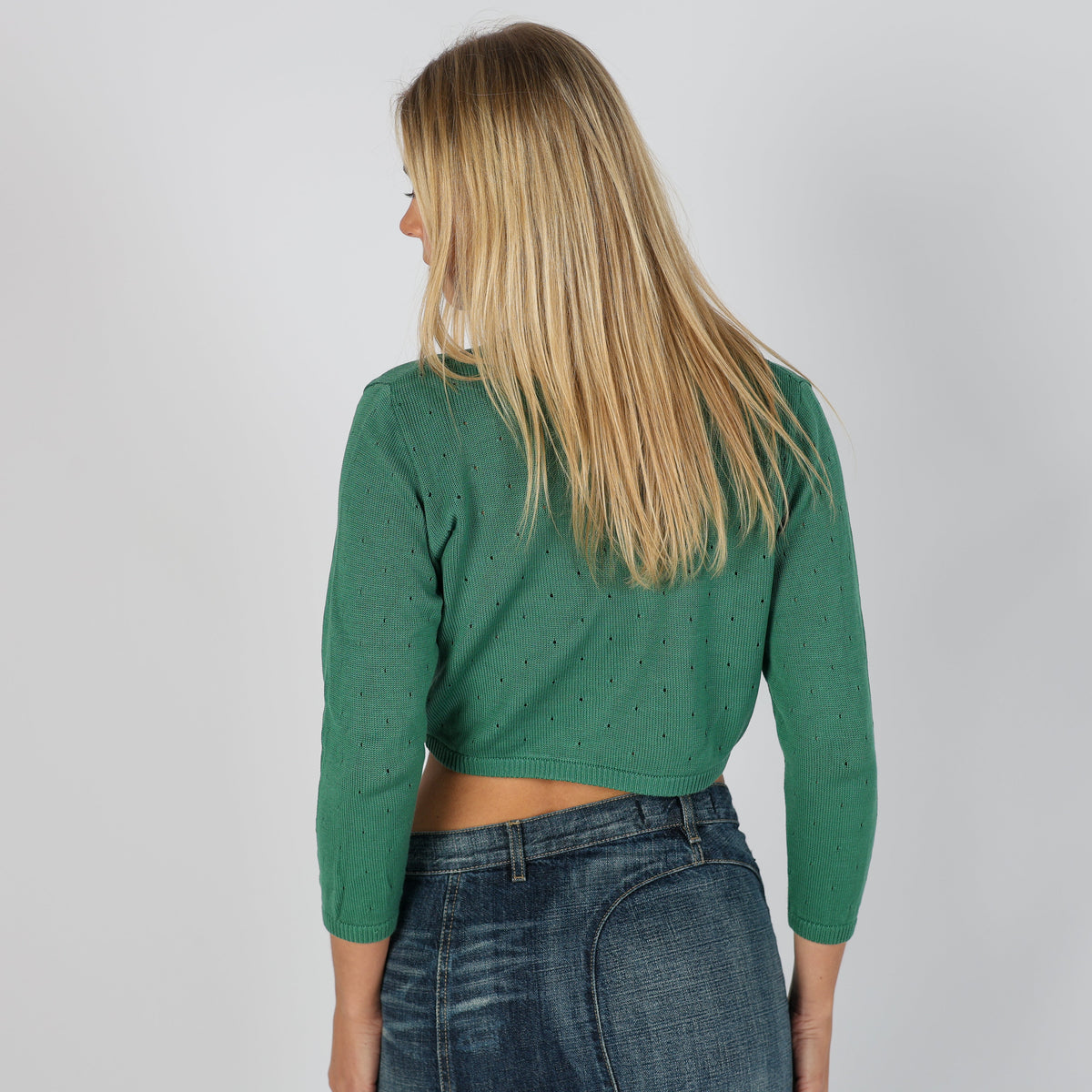 Dark Green Y2K Mito Cardigan (XS)