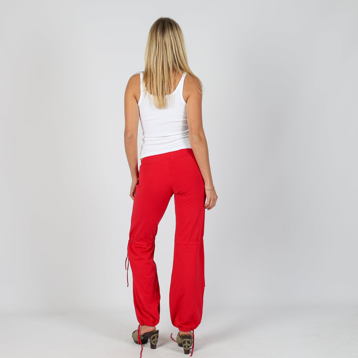 Burgundy Red Y2K melacerba Casual Trousers (S)