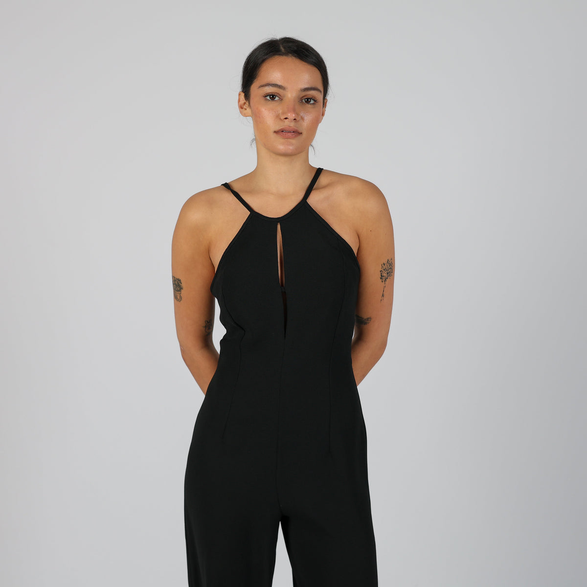 Black Y2K I Gabbiani Formal Jumpsuit (S)