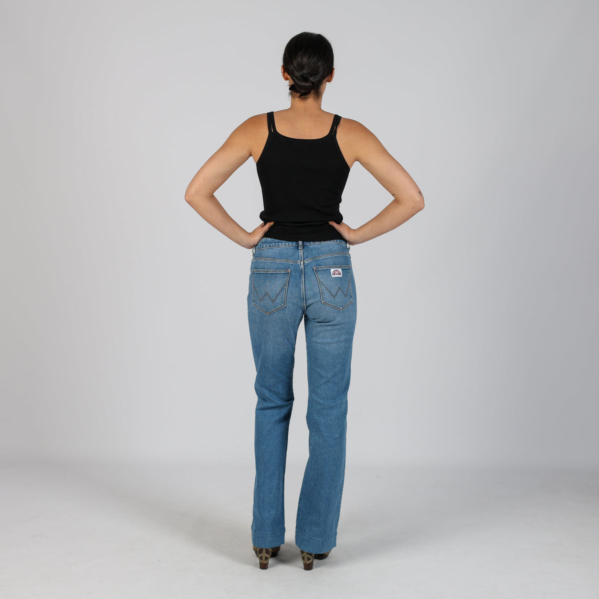 Blue Y2K Wrangler Bootcut Jeans (XS)