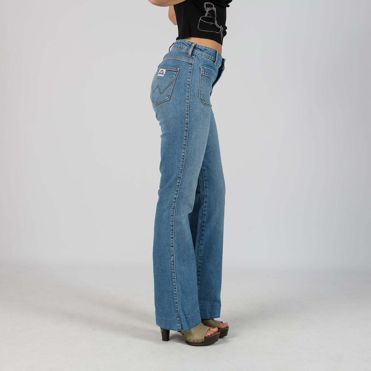 Blue Y2K Wrangler Bootcut Jeans (XS)
