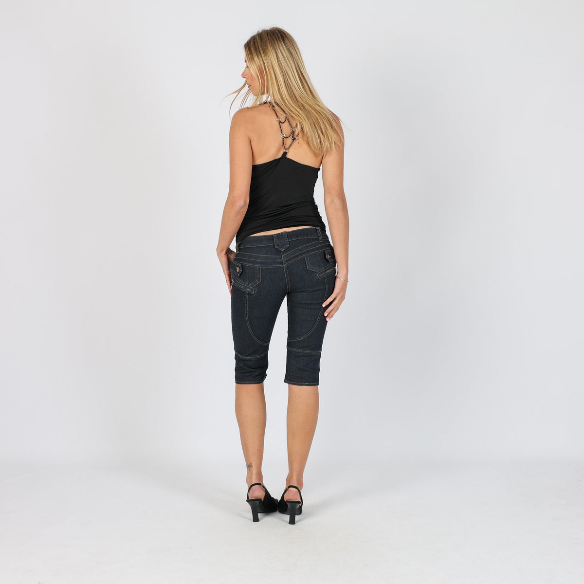 Blue Y2K in Reelite 3/4 Jeans (XS)