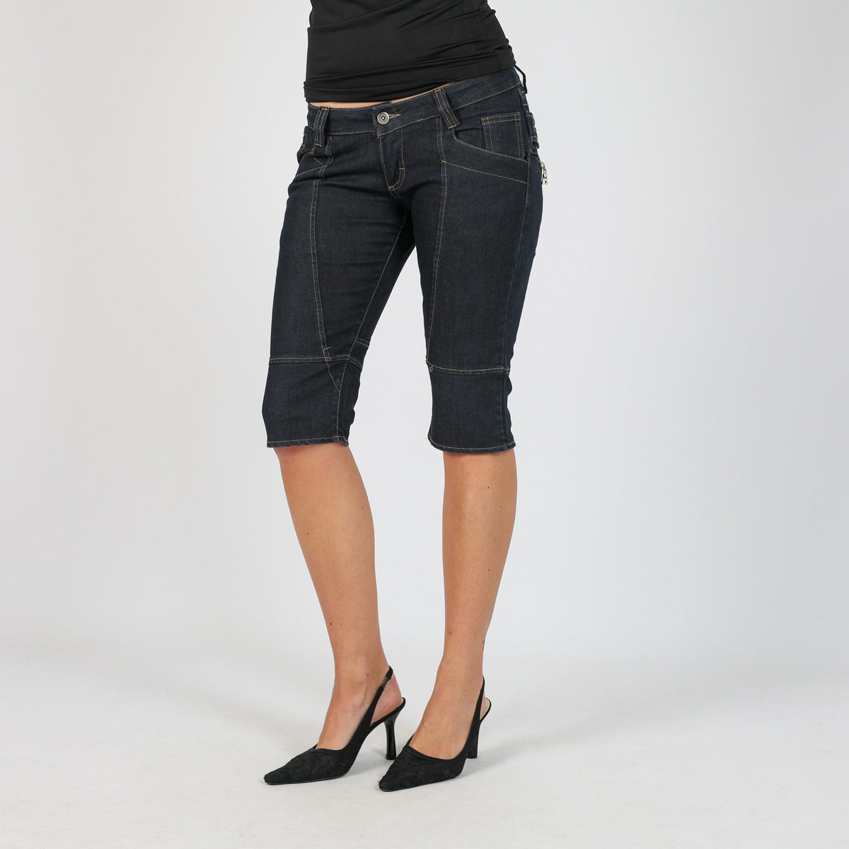 Blue Y2K in Reelite 3/4 Jeans (XS)