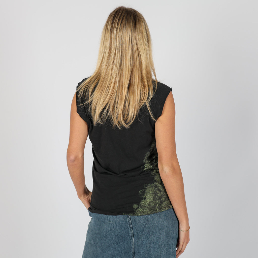 Black Y2K Diesel Woven Top (M)