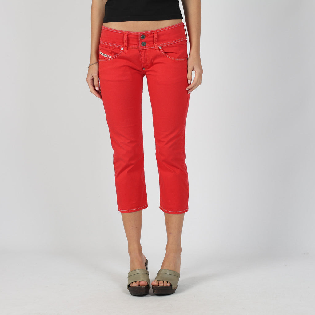 Red Y2K Diesel Capri Trouser (S)